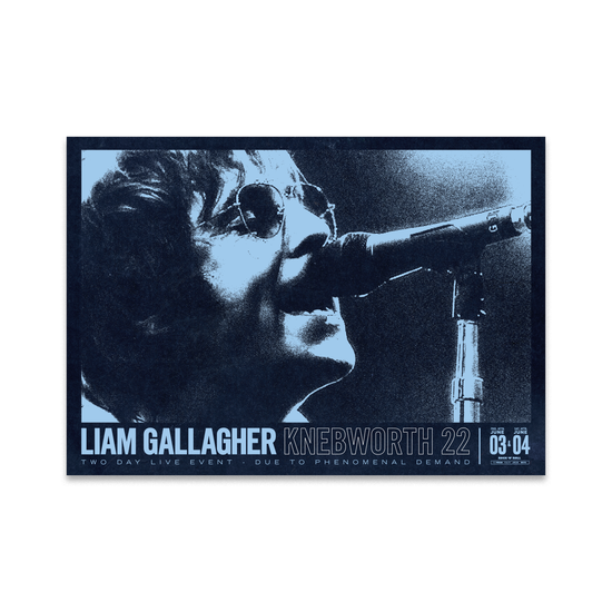 Knebworth 22 Live A2 Photo Print Liam Gallagher Official Store